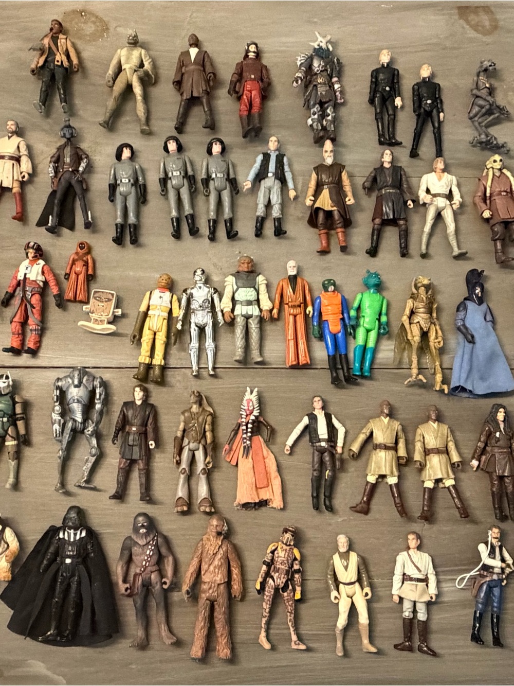 Star Wars Vintage Action Figure Lot - Mixed Colors